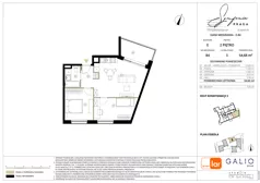 3 pokoje, mieszkanie 54,68 m², piętro 2, oferta nr E-84, Symfonia Praga, Warszawa, Praga Południe, Kamionek, ul. Mińska