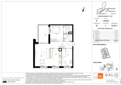 3 pokoje, mieszkanie 72,88 m², piętro 1, oferta nr B-38, Symfonia Praga, Warszawa, Praga Południe, Kamionek, ul. Mińska