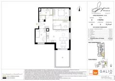 4 pokoje, mieszkanie 73,29 m², piętro 1, oferta nr D-33, Symfonia Praga, Warszawa, Praga Południe, Kamionek, ul. Mińska