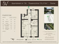 3 pokoje, mieszkanie 59,03 m², parter, oferta nr 3A, Sołtysowska Vidok, Kraków, Czyżyny, ul. Sołtysowska 26