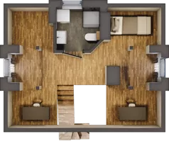 3 pokoje, mieszkanie 43,64 m², piętro 2, oferta nr 10, Koncept H8, Warszawa, Targówek, Targówek Mieszkaniowy, ul. Hodowlana 8