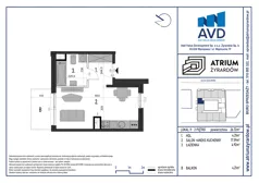 1 pokój, mieszkanie 26,72 m², piętro 2, oferta nr M11, Atrium Żyrardów, Żyrardów, ul. Borucha Szulmana 3/5
