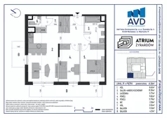 3 pokoje, mieszkanie 61,30 m², piętro 4, oferta nr M39, Atrium Żyrardów, Żyrardów, ul. Borucha Szulmana 3/5