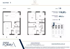 Dom 118,87 m², oferta nr 1.B, Osiedle Forma Etap II, Gdańsk, Olszynka, ul. Zawodzie