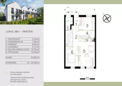 3 pokoje, mieszkanie 52,85 m², parter, oferta nr 9B/1, Zamiejska 9, Kraków, Dębniki, Ruczaj, ul. Zamiejska 9