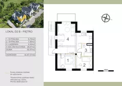 3 pokoje, mieszkanie 50,57 m², piętro 1, oferta nr D2B, Wąwozowa, Kraków, Wzgórza Krzesławickie, Krzesławice, ul. Wąwozowa 32