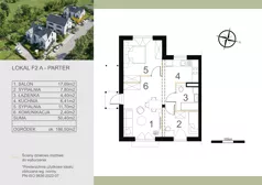 3 pokoje, mieszkanie 50,40 m², parter, oferta nr F2A, Wąwozowa, Kraków, Wzgórza Krzesławickie, Krzesławice, ul. Wąwozowa 32