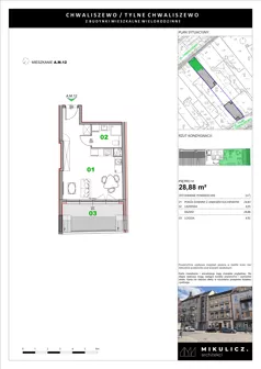 1 pokój, mieszkanie 28,88 m², piętro 6, oferta nr A12, Fifna Kamienica, Poznań, Stare Miasto, Chwaliszewo, ul. Chwaliszewo