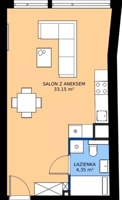 2 pokoje, apartament 37,50 m², piętro 2, oferta nr A4, Fifna Kamienica, Poznań, Stare Miasto, Chwaliszewo, ul. Chwaliszewo 65