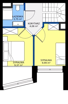 3 pokoje, apartament inwestycyjny 60,10 m², piętro 2, oferta nr A.2.13, Wind Yacht Resort, Wiślinka, ul. Piaskowa 1-3