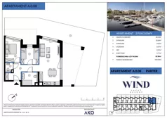3 pokoje, apartament inwestycyjny 65,99 m², parter, oferta nr A.0.08, Wind Yacht Resort, Wiślinka, ul. Piaskowa 1-3