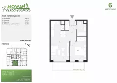 2 pokoje, mieszkanie 40,49 m², piętro 1, oferta nr 9, Nowa Panorama bud.3, Sosnowiec, Zagórze, Środula, ul. Sokolska 104