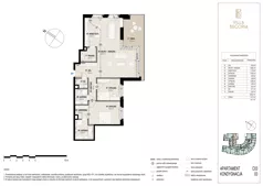 3 pokoje, apartament 128,27 m², piętro 2, oferta nr C03 2P, Villa Bogoria, Warszawa, Śródmieście, ul. Stare Nalewki 2