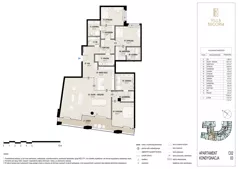 4 pokoje, apartament 179,45 m², piętro 2, oferta nr C02 2P, Villa Bogoria, Warszawa, Śródmieście, ul. Stare Nalewki 2