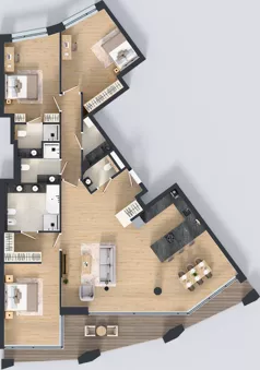 4 pokoje, apartament 152,79 m², piętro 1, oferta nr A01 1P, Villa Bogoria, Warszawa, Śródmieście, ul. Stare Nalewki 2