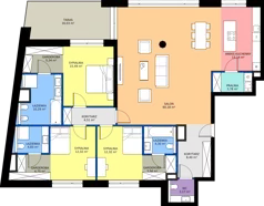 4 pokoje, apartament 166,76 m², piętro 2, oferta nr C04 2P, Villa Bogoria, Warszawa, Śródmieście, ul. Stare Nalewki 2