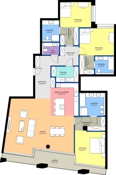 4 pokoje, apartament 179,45 m², piętro 2, oferta nr C02 2P, Villa Bogoria, Warszawa, Śródmieście, ul. Stare Nalewki 2