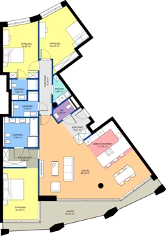 4 pokoje, apartament 153,52 m², piętro 2, oferta nr A01 2P, Villa Bogoria, Warszawa, Śródmieście, ul. Stare Nalewki 2