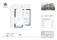 2 pokoje, apartament inwestycyjny 39,70 m², piętro 1, oferta nr M12, Sea Light Residence, Gąski, ul Nadbrzeżna