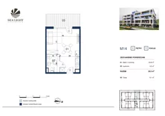 1 pokój, apartament inwestycyjny 29,30 m², piętro 1, oferta nr M14, Sea Light Residence, Gąski, ul Nadbrzeżna
