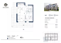 2 pokoje, apartament inwestycyjny 39,90 m², parter, oferta nr M2, Sea Light Residence, Gąski, ul Nadbrzeżna