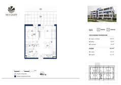 2 pokoje, apartament inwestycyjny 37,20 m², parter, oferta nr M4, Sea Light Residence, Gąski, ul Nadbrzeżna