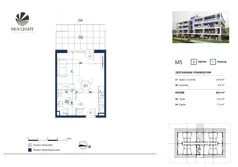 1 pokój, apartament inwestycyjny 29,40 m², parter, oferta nr M5, Sea Light Residence, Gąski, ul Nadbrzeżna