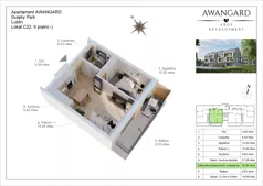 2 pokoje, mieszkanie 40,95 m², piętro 1, oferta nr C.22, DULĘBY PARK, Lublin, Bronowice, Majdanek, ul. Kazimierza Dulęby 37/2