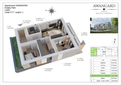 3 pokoje, mieszkanie 50,94 m², piętro 1, oferta nr C.17, DULĘBY PARK, Lublin, Bronowice, Majdanek, ul. Kazimierza Dulęby 37/2