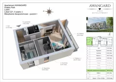 4 pokoje, mieszkanie 96,94 m², piętro 2, oferta nr C.21, DULĘBY PARK, Lublin, Bronowice, Majdanek, ul. Kazimierza Dulęby 37/2