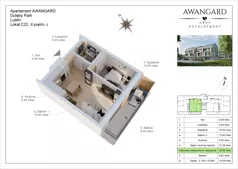 2 pokoje, mieszkanie 40,95 m², piętro 1, oferta nr C.22, DULĘBY PARK, Lublin, Bronowice, Majdanek, ul. Kazimierza Dulęby 37/2