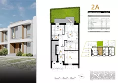3 pokoje, mieszkanie 54,43 m², parter, oferta nr 2A, Zielona Polna, Łańcut, ul. Polna 41