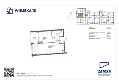 2 pokoje, mieszkanie 36,94 m², piętro 1, oferta nr M38, Wiejska 10, Gdynia, Chylonia, ul. Wiejska 10