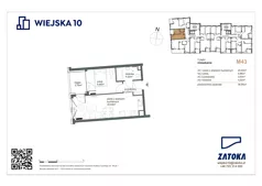 2 pokoje, mieszkanie 36,94 m², piętro 2, oferta nr M43, Wiejska 10, Gdynia, Chylonia, ul. Wiejska 10