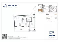 3 pokoje, mieszkanie 57,66 m², piętro 1, oferta nr M37, Wiejska 10, Gdynia, Chylonia, ul. Wiejska 10