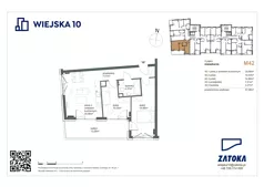3 pokoje, mieszkanie 57,66 m², piętro 2, oferta nr M42, Wiejska 10, Gdynia, Chylonia, ul. Wiejska 10
