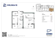 4 pokoje, mieszkanie 75,16 m², piętro 2, oferta nr M7, Wiejska 10, Gdynia, Chylonia, ul. Wiejska 10