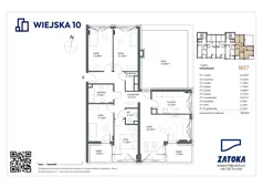 5 pokoi, mieszkanie 108,29 m², piętro 7, oferta nr 27, Wiejska 10, Gdynia, Chylonia, ul. Wiejska 10