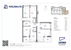 5 pokoi, mieszkanie 108,18 m², piętro 8, oferta nr 30, Wiejska 10, Gdynia, Chylonia, ul. Wiejska 10