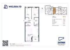 3 pokoje, mieszkanie 69,74 m², piętro 1, oferta nr 35, Wiejska 10, Gdynia, Chylonia, ul. Wiejska 10