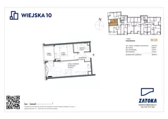 2 pokoje, mieszkanie 36,94 m², piętro 1, oferta nr 38, Wiejska 10, Gdynia, Chylonia, ul. Wiejska 10