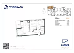 3 pokoje, mieszkanie 53,11 m², piętro 1, oferta nr 39, Wiejska 10, Gdynia, Chylonia, ul. Wiejska 10