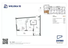 3 pokoje, mieszkanie 57,66 m², piętro 2, oferta nr 42, Wiejska 10, Gdynia, Chylonia, ul. Wiejska 10