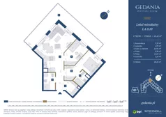 3 pokoje, apartament 65,62 m², piętro 2, oferta nr I.A.3.10, GEDANIA Riverside Living, Gdańsk, Śródmieście, ul. Wiesława 1