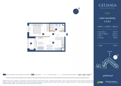 2 pokoje, apartament 38,00 m², piętro 2, oferta nr I.A.3.4, GEDANIA Riverside Living, Gdańsk, Śródmieście, ul. Wiesława 1