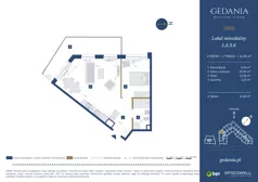 2 pokoje, apartament 51,70 m², piętro 2, oferta nr I.A.3.6, GEDANIA Riverside Living, Gdańsk, Śródmieście, ul. Wiesława 1