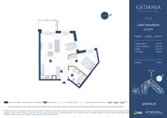 2 pokoje, apartament 50,99 m², piętro 2, oferta nr I.A.3.9, GEDANIA Riverside Living, Gdańsk, Śródmieście, ul. Wiesława 1