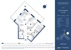 3 pokoje, apartament 65,62 m², piętro 3, oferta nr I.A.4.10, GEDANIA Riverside Living, Gdańsk, Śródmieście, ul. Wiesława 1