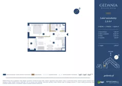 2 pokoje, apartament 38,00 m², piętro 3, oferta nr I.A.4.4, GEDANIA Riverside Living, Gdańsk, Śródmieście, ul. Wiesława 1
