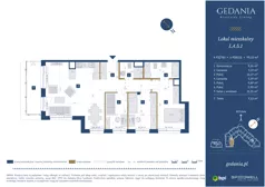 4 pokoje, apartament 79,33 m², piętro 4, oferta nr I.A.5.1, GEDANIA Riverside Living, Gdańsk, Śródmieście, ul. Wiesława 1